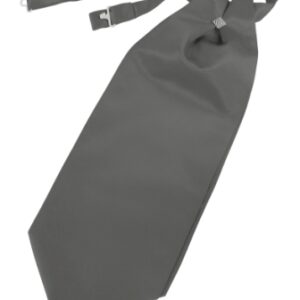 Satin Charcoal Cravat