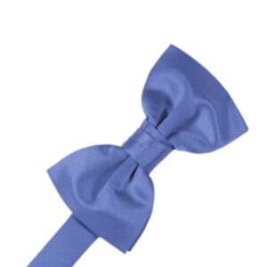 Cornflower Satin Bow tie