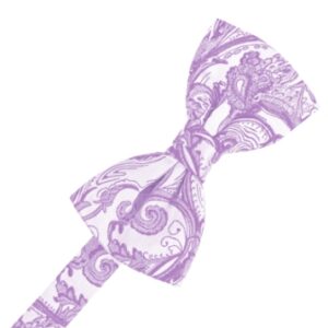 Heather Tapestry Satin Bow tie