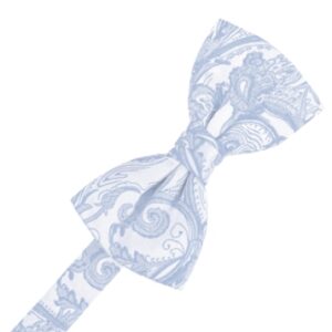Light Blue Tapestry Satin Bow tie