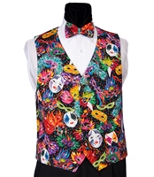 Mardi Gras Masks Vest