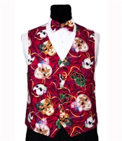 Large Mardi Gras Masks Vest