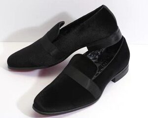 Velvet Black Formal Shoes