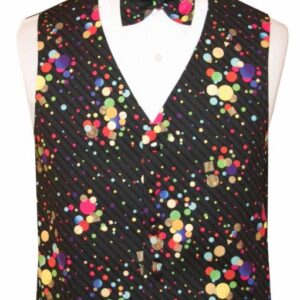 Multi Color Splats Vest