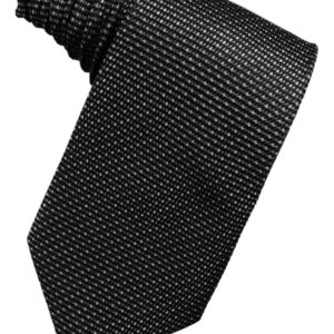 Asphalt Silk Pin Dot Windsor Tie
