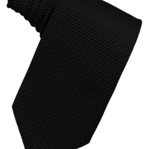 Black Silk Pin Dot Windsor Tie