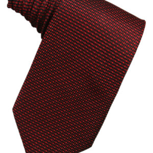 Wine Silk Pin Dot Windsor Tie