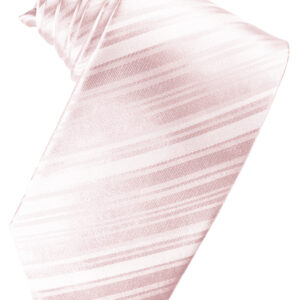 Pink Striped Silk Windsor Tie