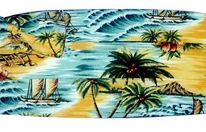 Sunrise Yellow Tropical tie & cummerbund set