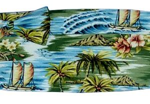 Seamist Tropical tie & cummerbund set