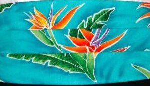 Island Aqua Tropical tie & cummerbund set