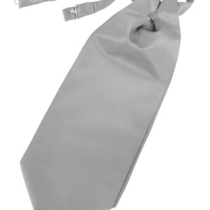 Satin Silver Cravat