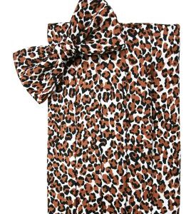 Leopard Cummerbund and Tie