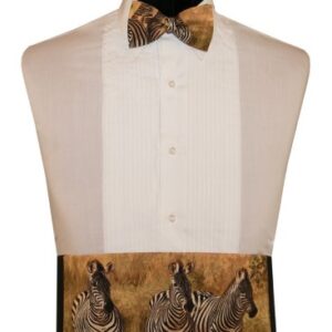 Three Zebras Cummerbund and Tie