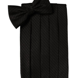 Black Palermo Cummerbund and Tie