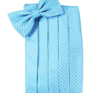 Blue Ice Palermo Cummerbund and Tie