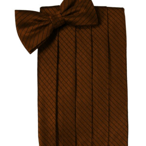 Cinnamon Palermo Cummerbund and Tie