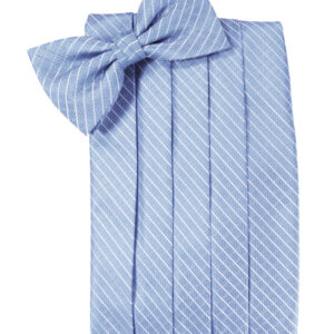 Cornflower Palermo Cummerbund and Tie