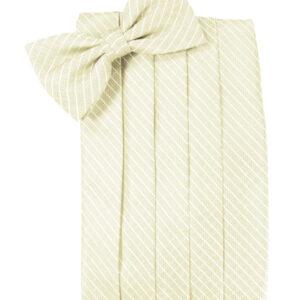 Ivory Palermo Cummerbund and Tie