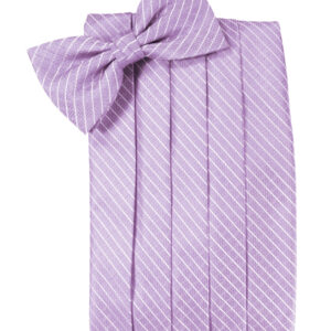 Lavender Palermo Cummerbund and Tie