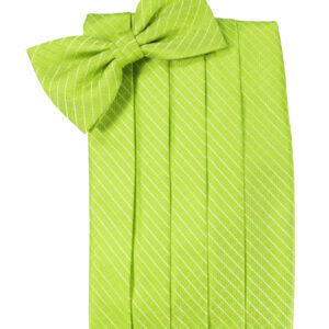 Lime Palermo Cummerbund and Tie