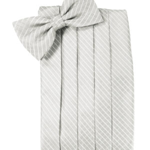 Platinum Palermo Cummerbund and Tie