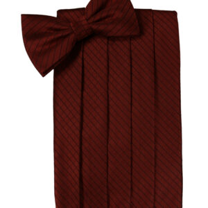 Wine Palermo Cummerbund and Tie