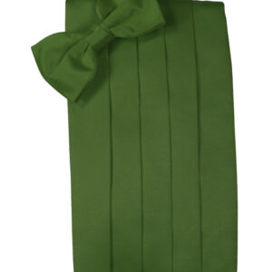 Clover Solid Satin Cummerbund and Tie
