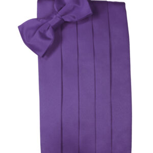 Freesia Solid Satin Cummerbund and Tie