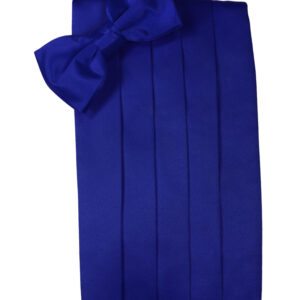 Royal Solid Satin Cummerbund and Tie