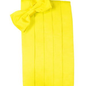 Sunbeam Solid Satin Cummerbund and Tie