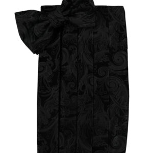 Black Tapestry Cummerbund and Tie