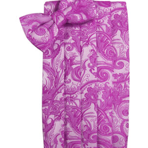 Fuchsia Tapestry Cummerbund and Tie