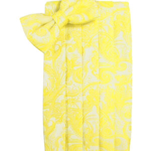Lemon Tapestry Cummerbund and Tie