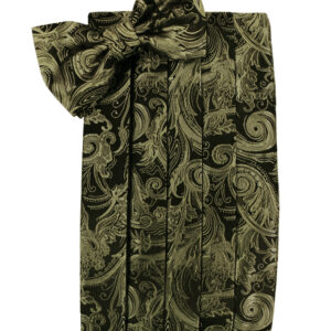 Moss Tapestry Cummerbund and Tie