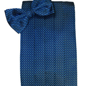 Royal blue Venetian Cummerbund and Tie