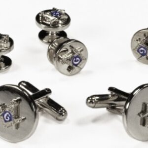 Masons Silver studs and links