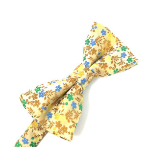 Gold Enchantment Floral Bow tie
