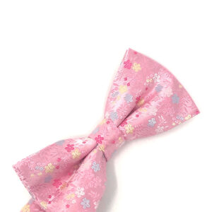 Pink Enchantment Floral Bow tie