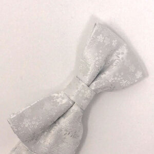 White Enchantment Floral Bow tie