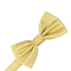Buttercup Herringbone Bow tie