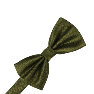 Fern Herringbone Bow tie