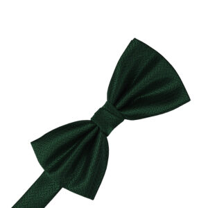 Hunter Herringbone Bow tie