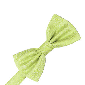 Kiwi Herringbone Bow tie
