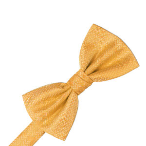 Mandarin Herringbone Bow tie
