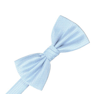 Powder Blue Herringbone Bow tie