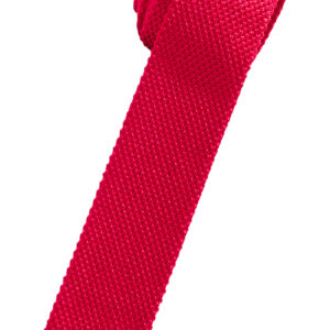 Red Silk Knit Windsor tie
