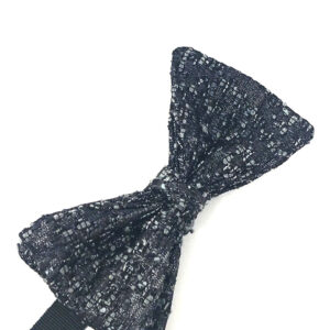 Graphite Laurent bow tie