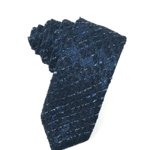 Laurent navy necktie