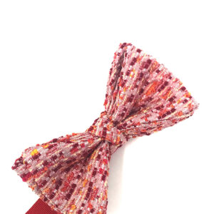 Red Laurent bow tie
